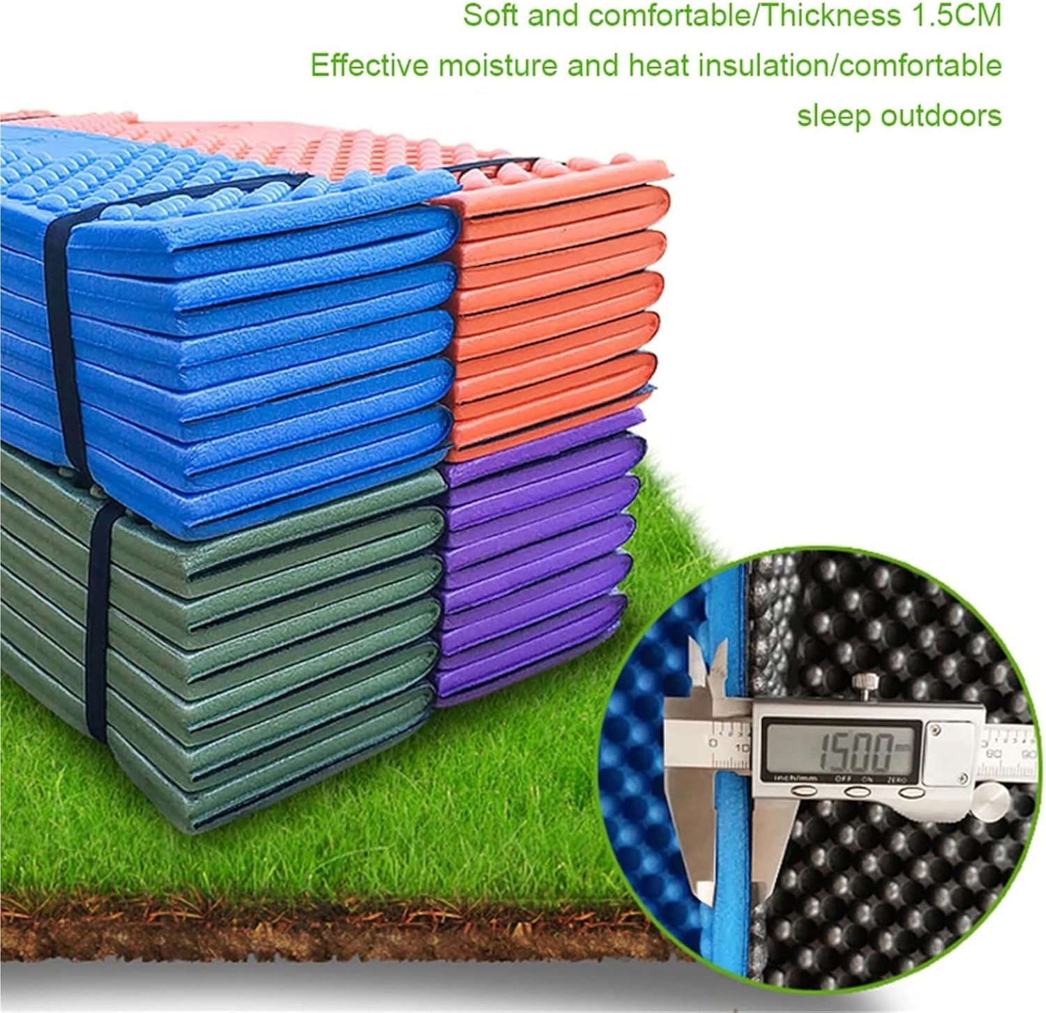 Foldable Waterproof Foam Camping Mat - Waterproof Heat-Insulating Sleeping Pad for Beach Tent Outdoor Hiking Picnic