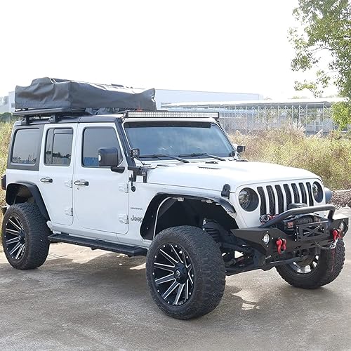 Miniatura 9 de Forros de guardabarros interiores delanteros y traseros, forros de pozo de rueda para Jeep Wrangler JL 24 puertas Unlimited Sahara Rubicon, estilo