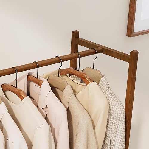 Miniatura 7 de Perchero Colgante Mejorado Perchero de Ropa con Cajones, Percheros de Ropa Gruesos Sólidos con Estantes, Armario de 27.6 Pulgadas de Ancho con