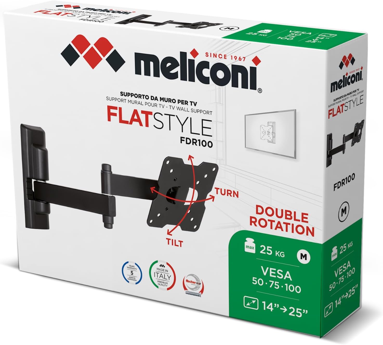 MELICONI EDR-100 Flat Wall Mount / 580460