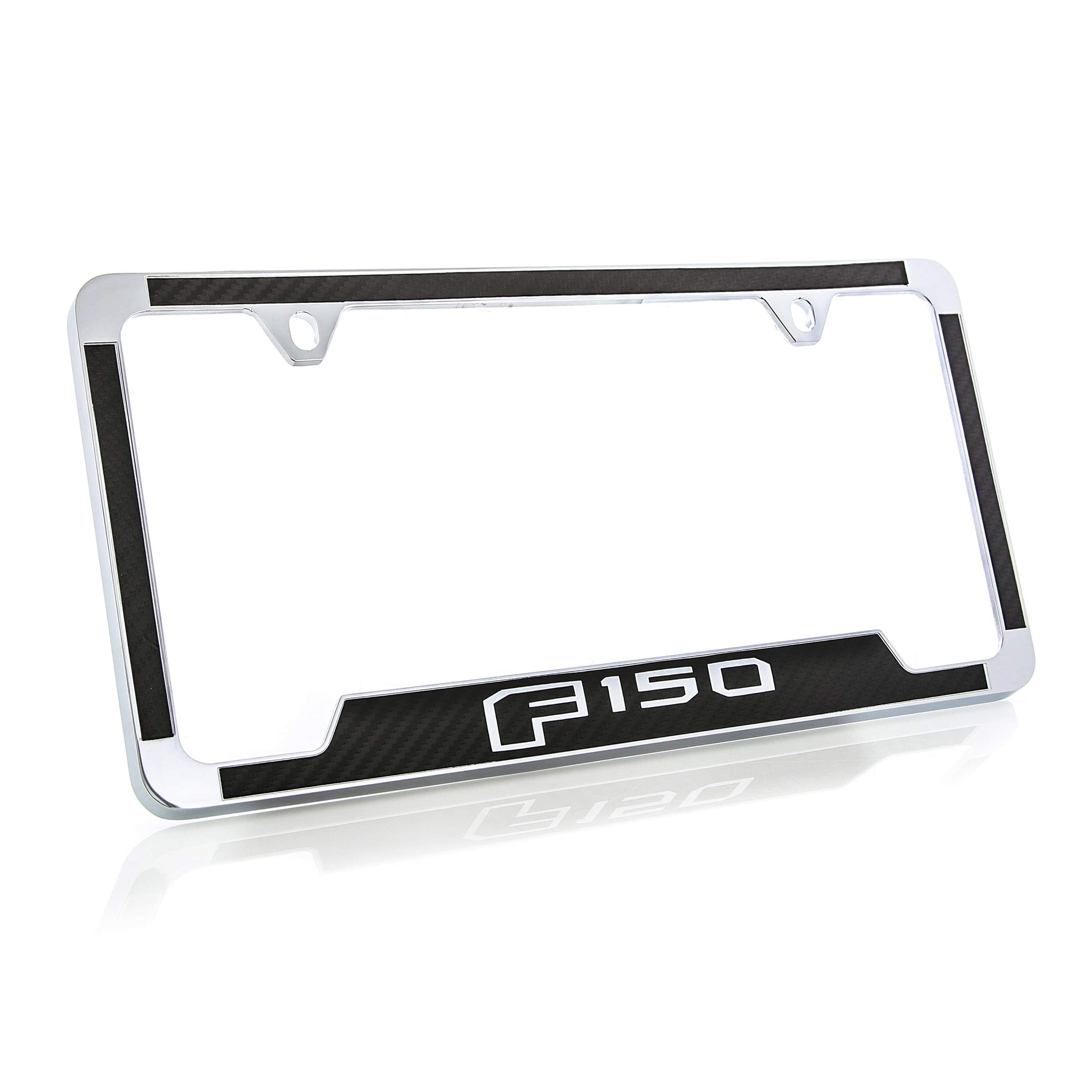 Amazon.com: Ford F 150 License Plate Frame (2 Hole/Zinc, Chrome