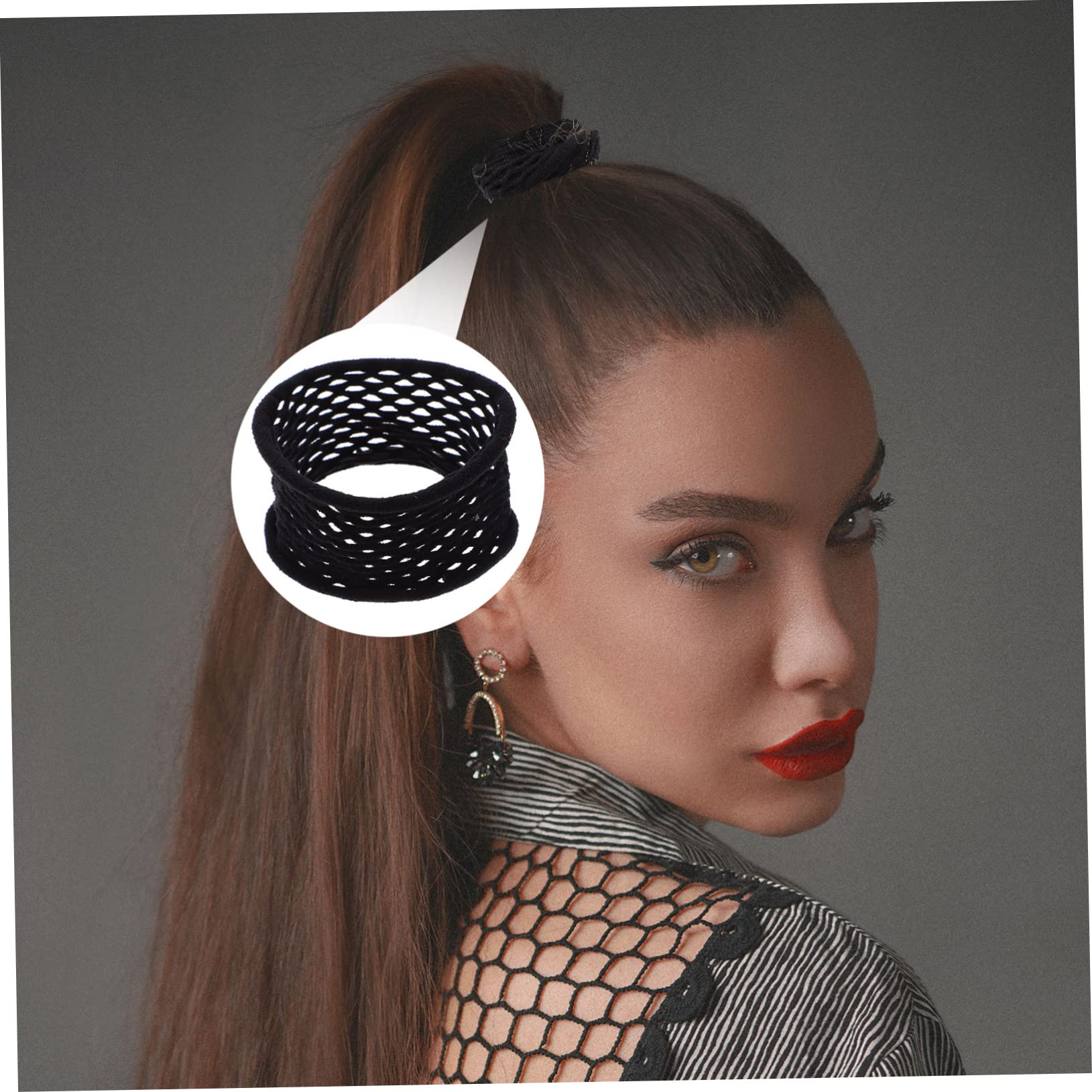 FRCOLOR 100 Piezas lazo de pelo de de caballo lazos elásticos para el cabello accesorios para peinar el cabello accesorios maquillaje curly hair coleccionistas cinta pelo niña espiral