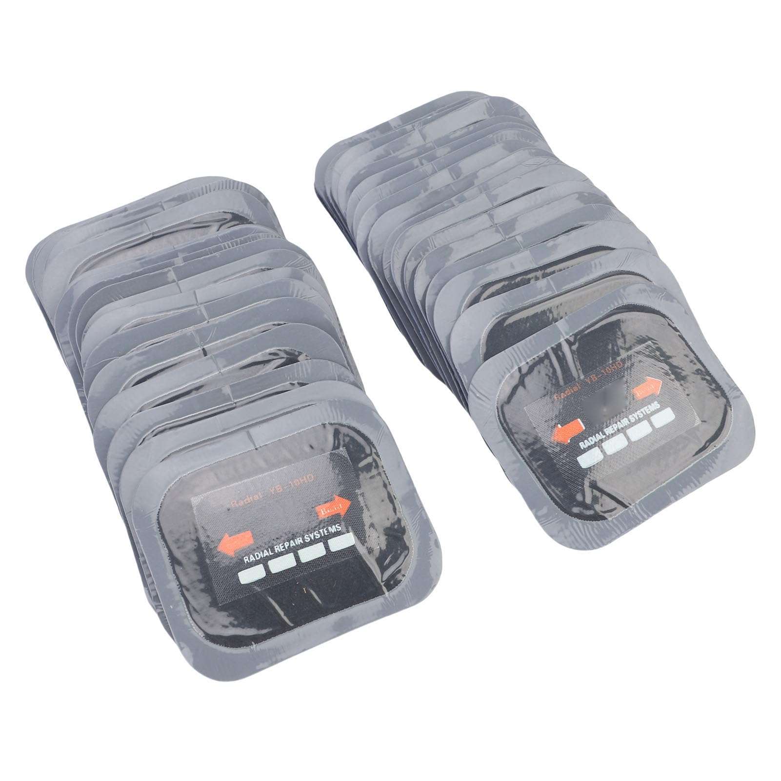 Aramox Toppe per Riparazione Pneumatici, Kit Toppe Radiali in Gomma per Pneumatici per Auto, Camion, Motocicli, 40 Pezzi, Facile Applicazione