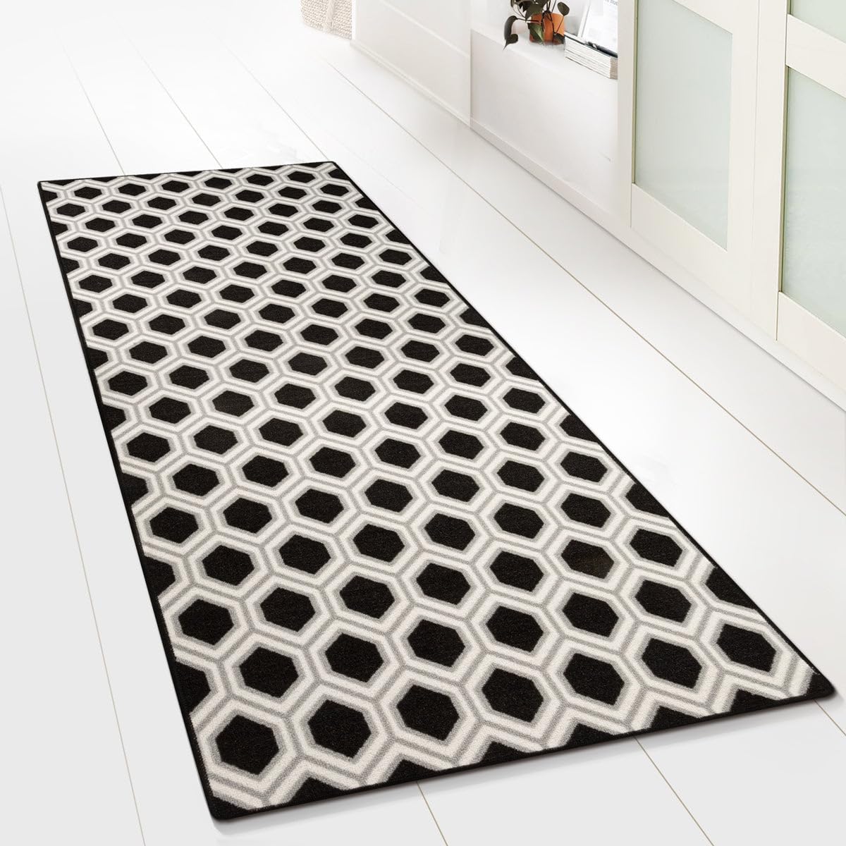 Design Carpet Runner Rug Floor Mat, Non Slip Runner Mat for Kitchen Hallway Living Room Bedroom Vintage Ornament Classic Modern Design (80 x 450 cm, Bangor) — image 1