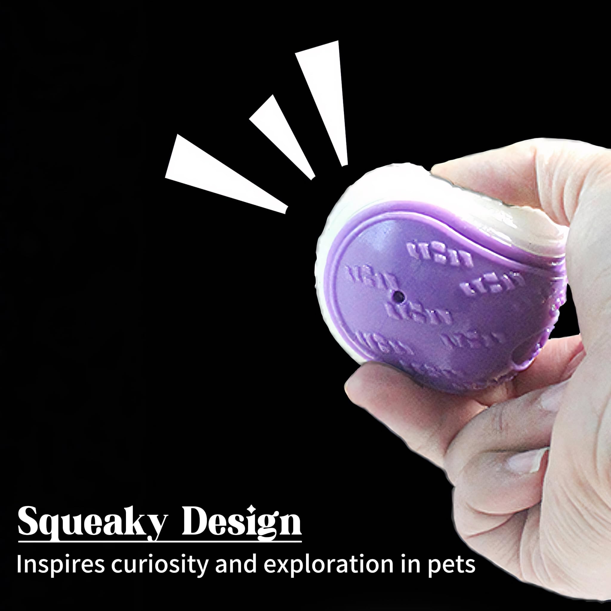 Irunfast 6Pcs Glow in the Dark Dog Balls, 6.5cm Squeaky Dog Balls Puppy Teeth Cleaning Chew Toys Interactive Training Light Up Ball - Image 4
