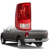 munirater Rear Left Tail Light Assembly Replacement for R-a-m 2009-2018 Pickup Truck Driver Side 55277415AF