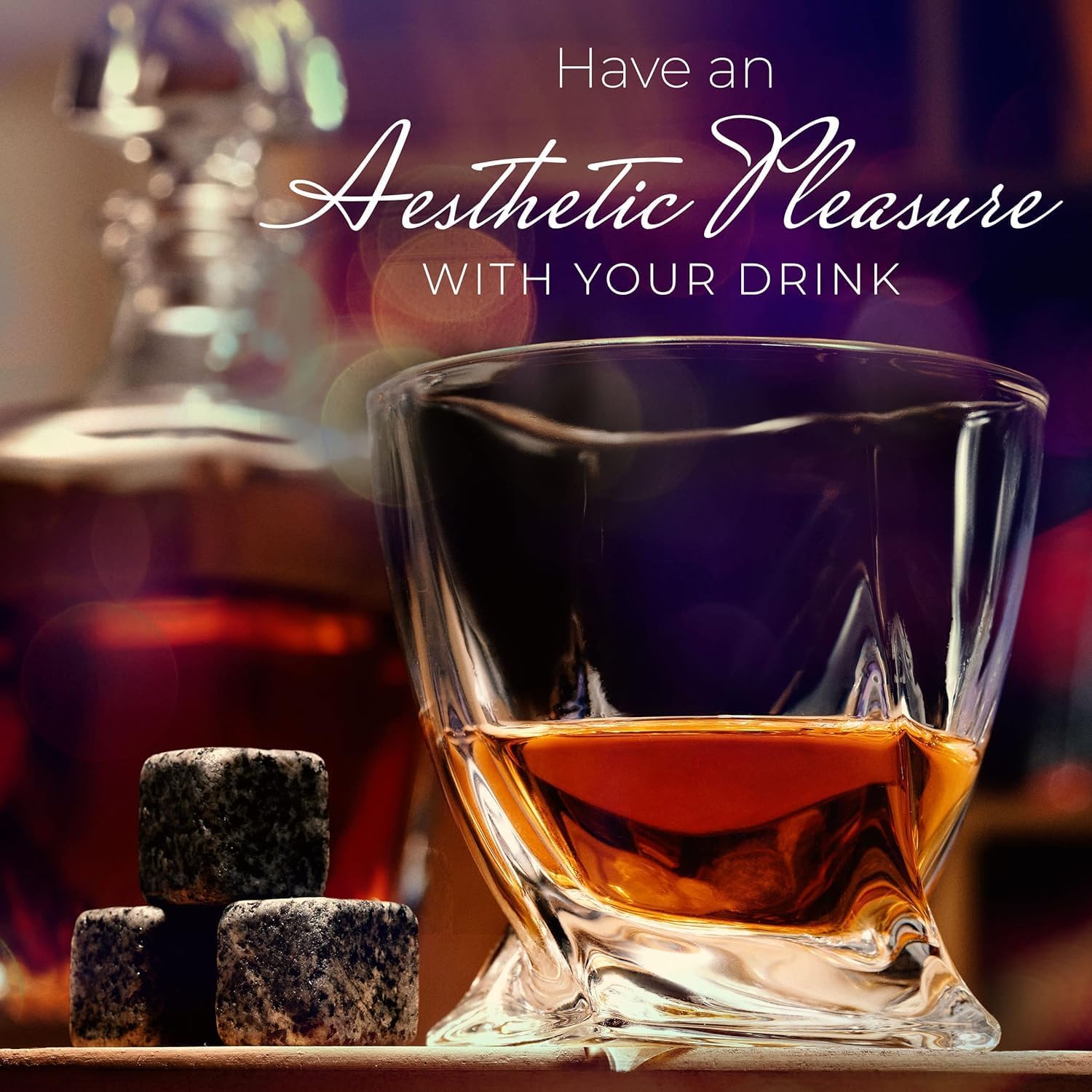 Whiskey Decanter Set for Men with 4 Drinking Glasses for Cognac, Bourbon, Rum, Scotch, Liquor Crystal Clear Decanter Sets House Warming Gifts New Home Whiskey Gifts for Men Dad Him - Image 4