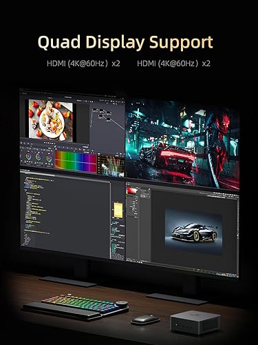 Miniatura 6 de MINISFORUM Venus UM790 Pro Mini PC AMD Ryzen 9 7940HS hasta 5.2 GHz 32 GB DDR5 1TB SSD con AMD Radeon 780M, 4X USB3.2, 2X USB4, 2xHDMI 2.1, 2X