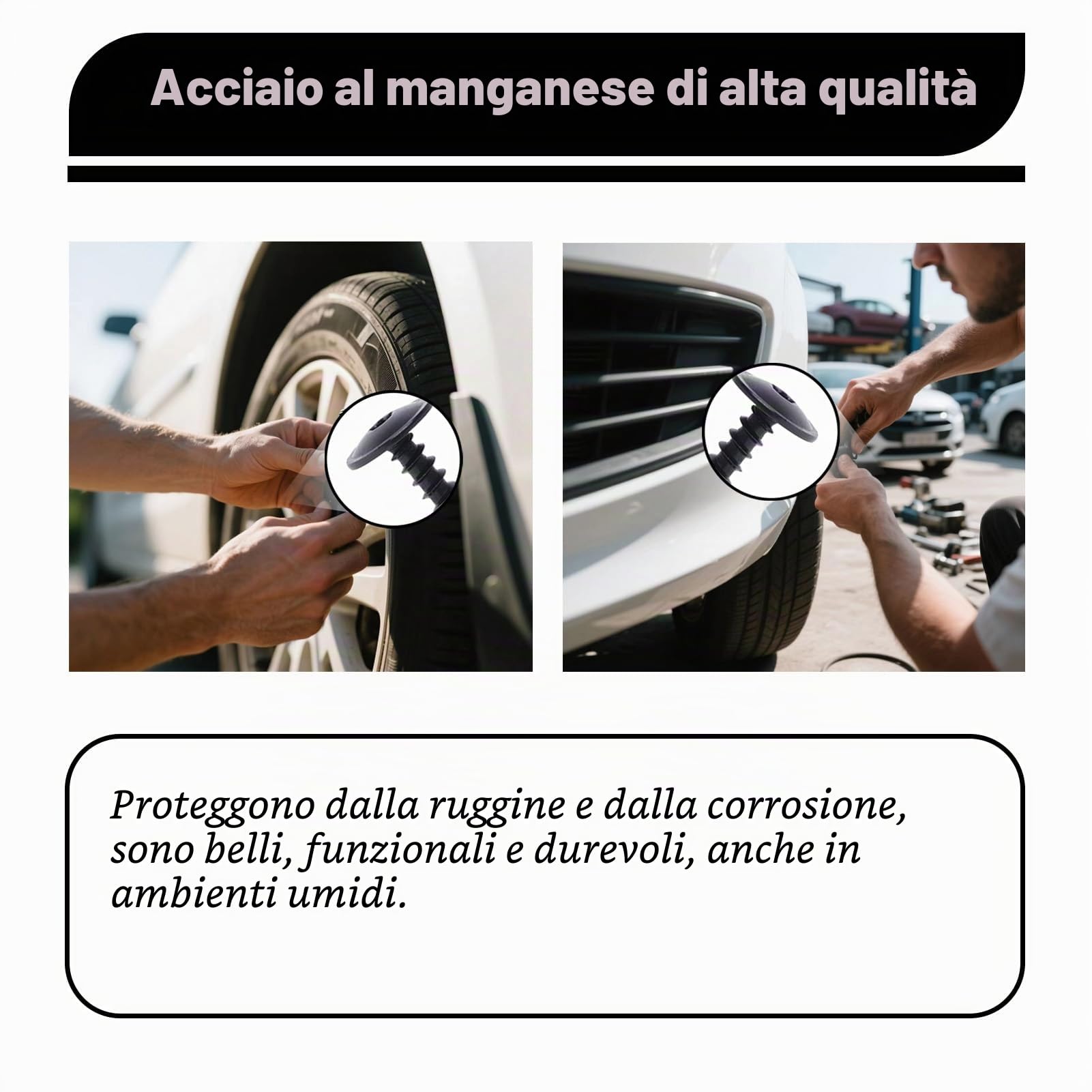 Viti Autofilettanti per Lamiera Acciaio Inox con Guarnizione e Rondella Esagonale 5,5–6 x 19 mm Nero, Viti Carrozzeria Auto per Metallo Plastica Lamiera Riparazione 30 Pezzi