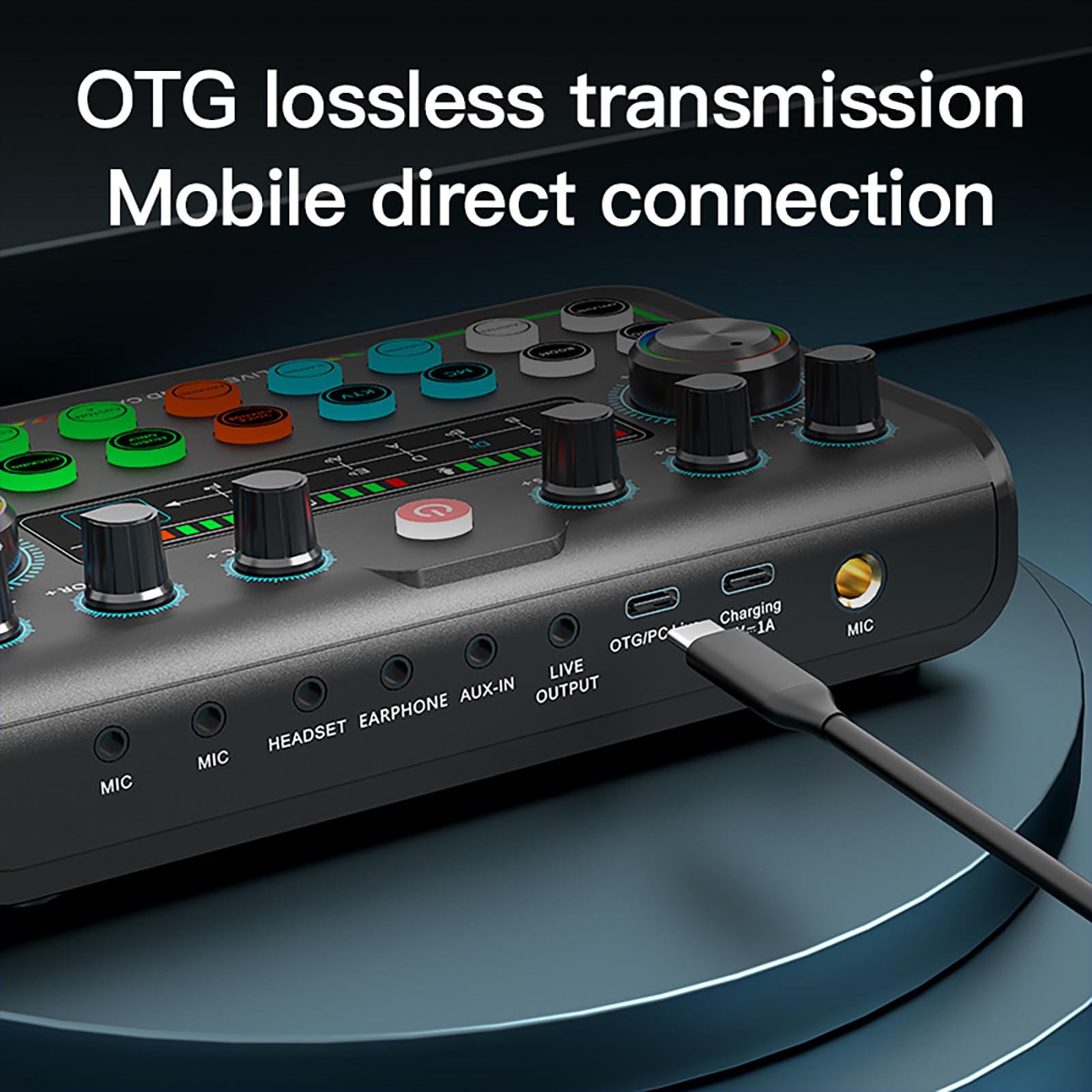 NEWFUN Table de Mixage,Audio Mixer, Compatible Avec les Ordinateurs et les Smartphones Pour les DJ, les Enregistrements en Studio de Musique, le Streaming en Direct