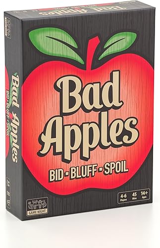 Bad Apples - Juegos de mesa - Juegos familiares - Juegos de fiesta - para adultos y adolescentes - Estrategia - Oferta y farol - Noche de juegos