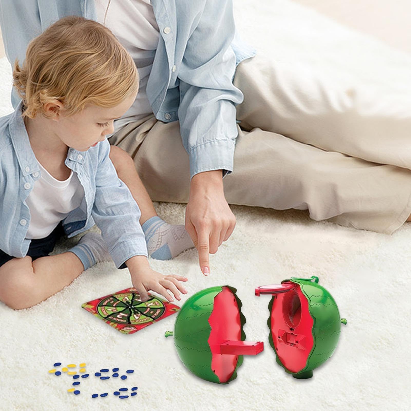 Giocattoli Anguria per Bambini - Dimensioni del prodotto 26,5 X 16 Cm, TrentDue Pezzi, Set Piatto Girevole | Facile Da Giocare Creativo Gioco Creativo Creativo Di Tutte Le Età Hardware AC