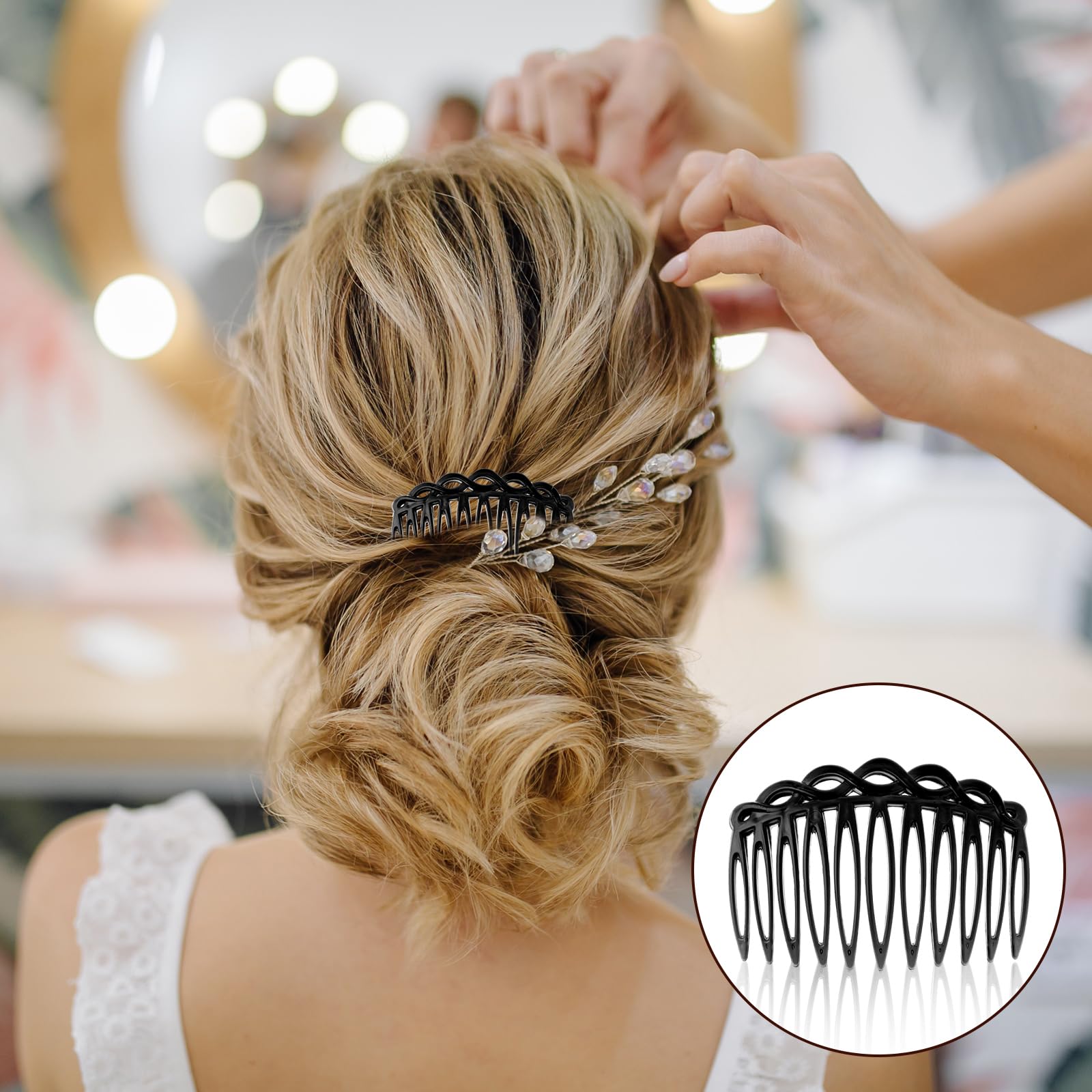 Amazon.com : COMNICO 6 Pcs French Hair Side Combs, Women 