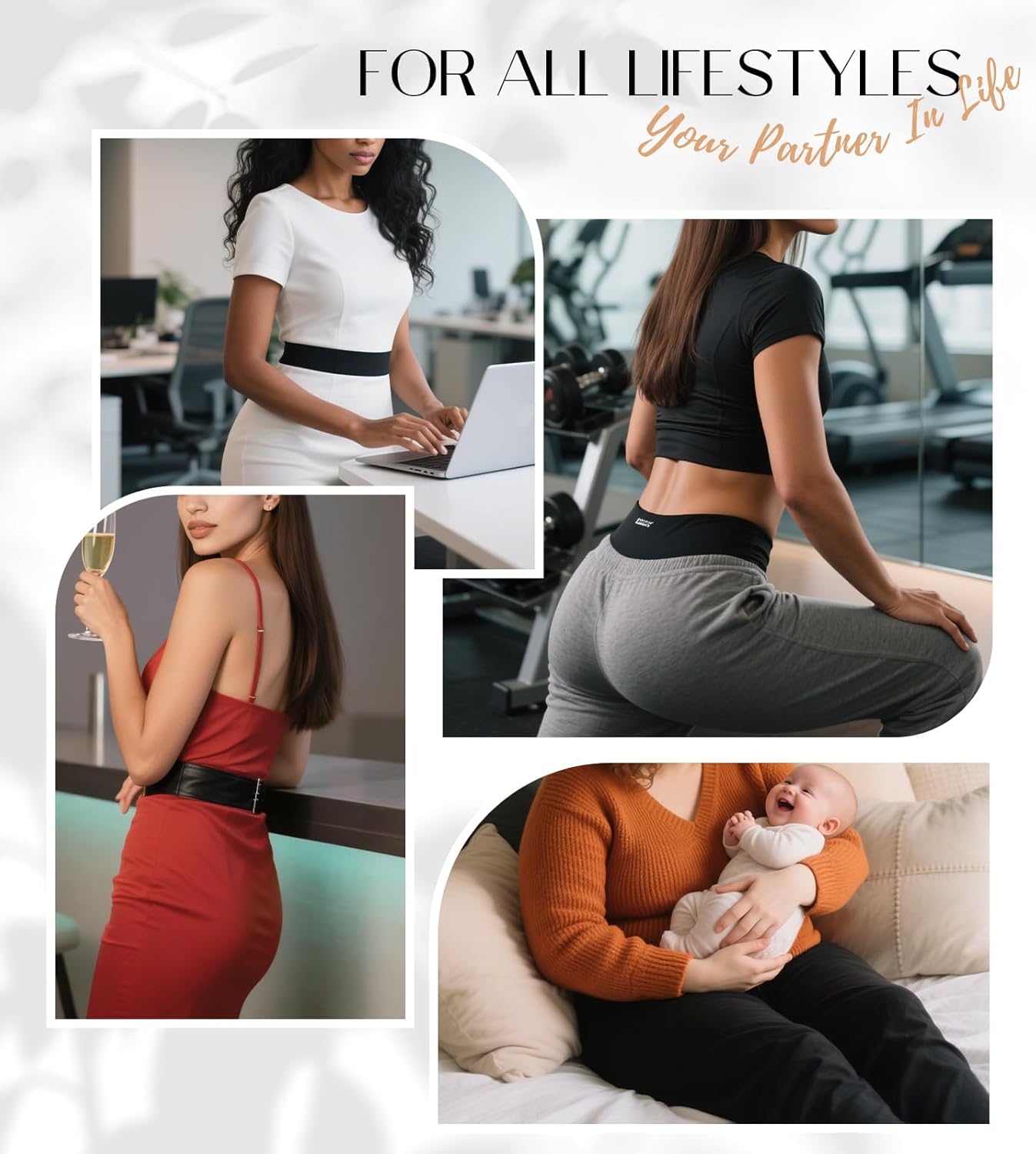 SHAPSHE Waist Trainer For Women Tummy Control Corset Waist Cincher Shapewear Workout Faja Body Shaper With Hooks Black