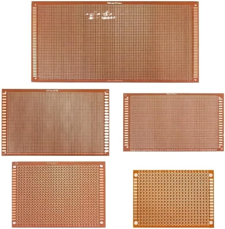 for DIY Kits 10-piece Pack, 5x7, 7x9, 9x15, 12x18, 13x25cm, Single-Sided PCB Breadboard, Universal Printed Board(12X18)