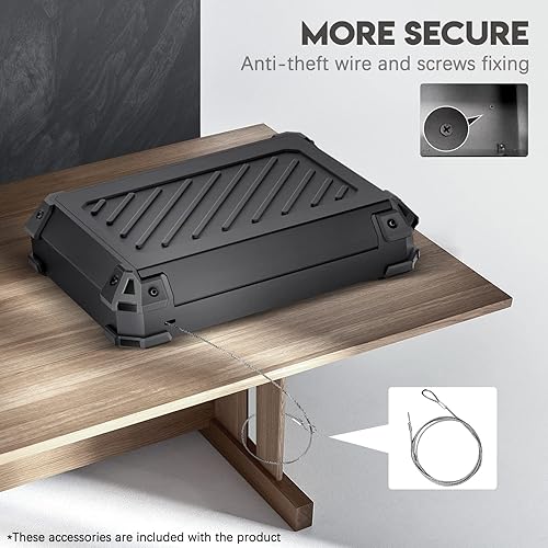 Miniatura 7 de Caja fuerte para armas, seguro biométrico para pistolas, identificación de huellas dactilares y bloqueo biométrico, seguro para pistola inteligente