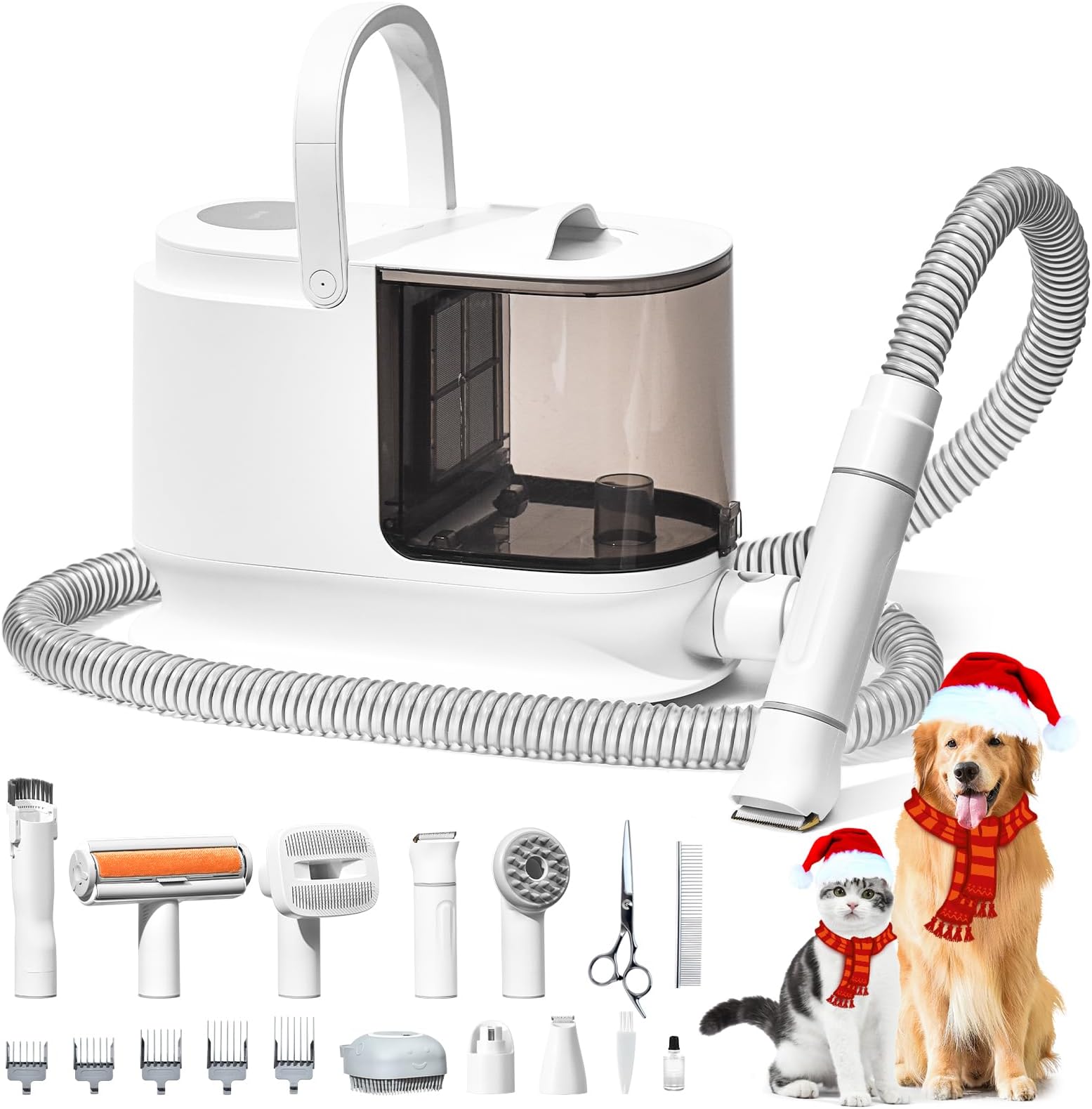 Bunfly Pet Clipper Grooming Kit and Vacuum Picks up 99 Pet