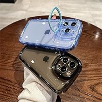 Vista 4 de Ownest Funda compatible con iPhone 11 con función atril transparente, diseño creativo con soporte para cámara para TPU delgado, a prueba de golpes