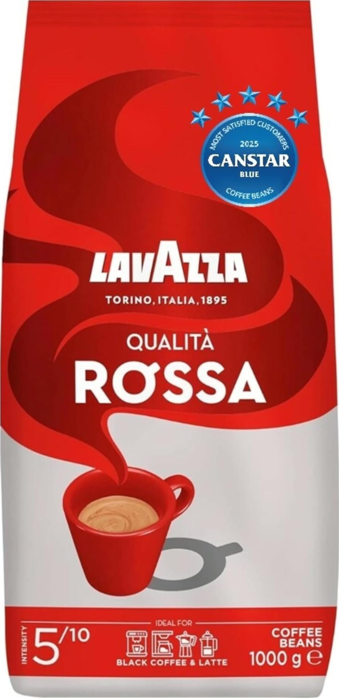 Amazon.co.jp: Lavazza Qualita Rossa Coffee Beans (1Kg) ラバッツァ