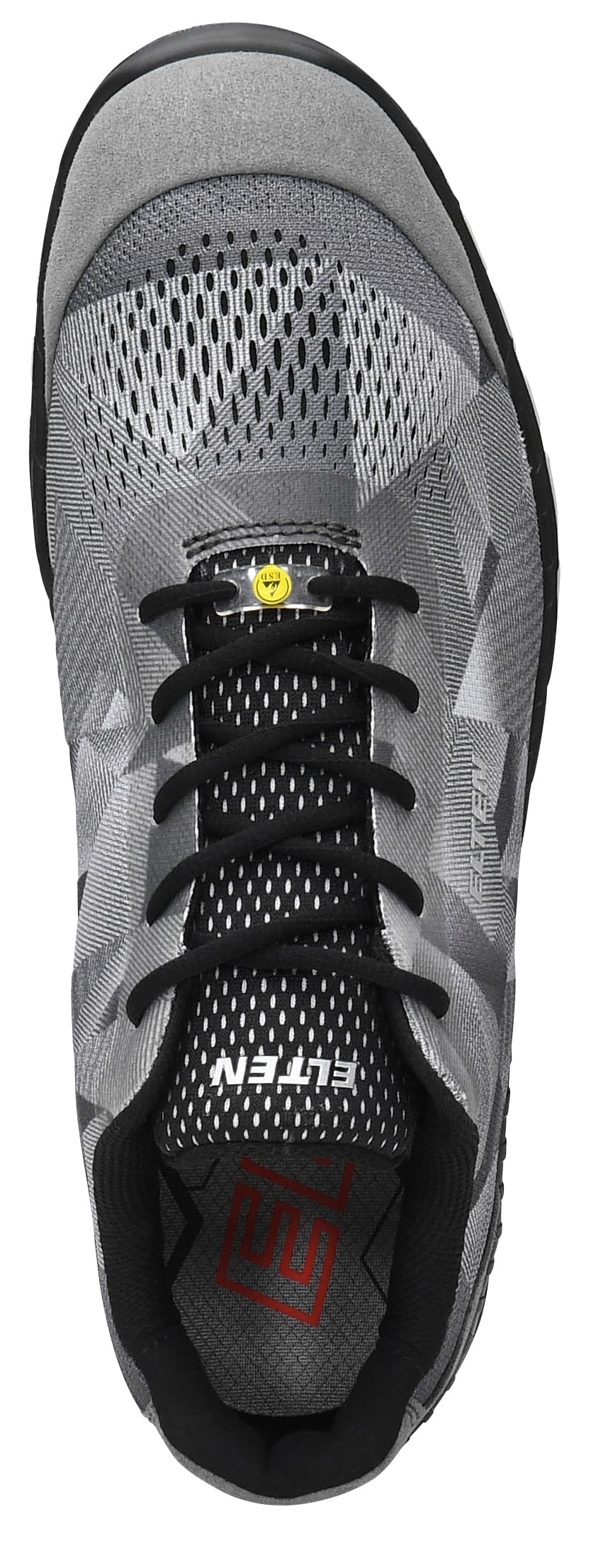 ELTEN LANDON Grey Low ESD S1, męskie buty ochronne, sportowe, super lekkie, szare, stalowy nosek