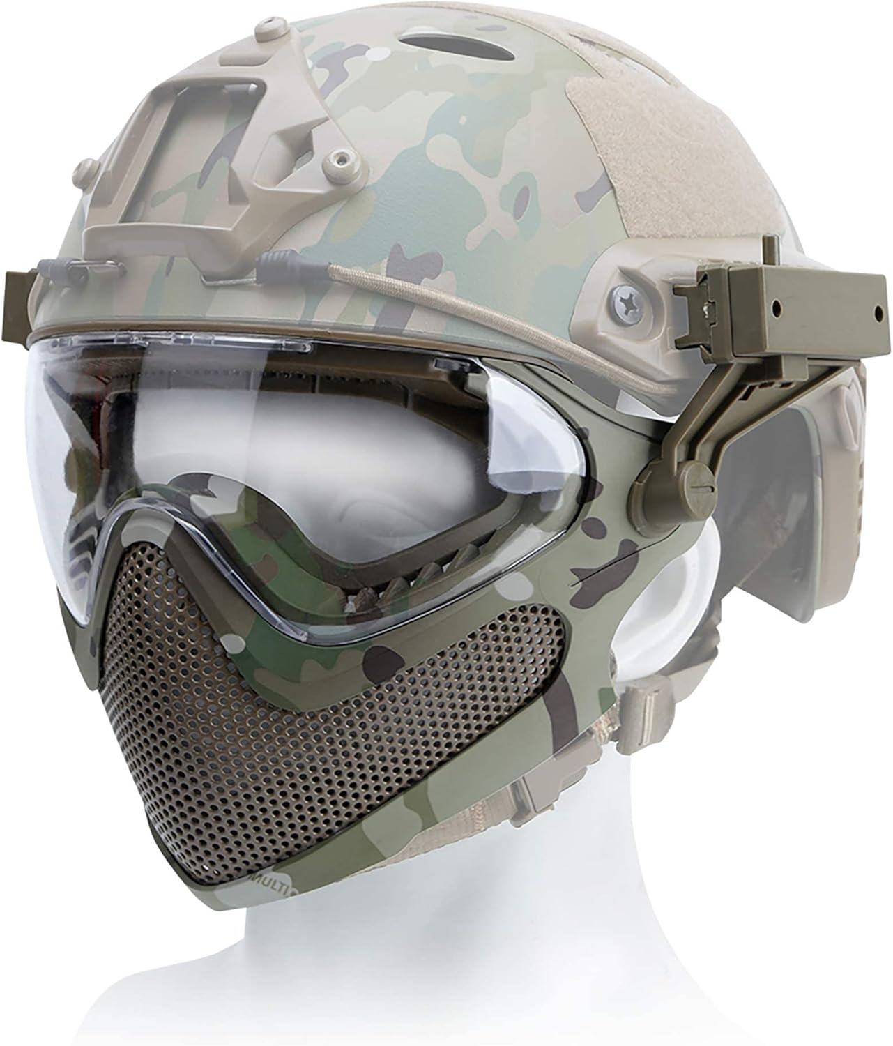 WISEONUS Tactical Paintball Airsoft Mask CS Wargame BB Guns Full Face