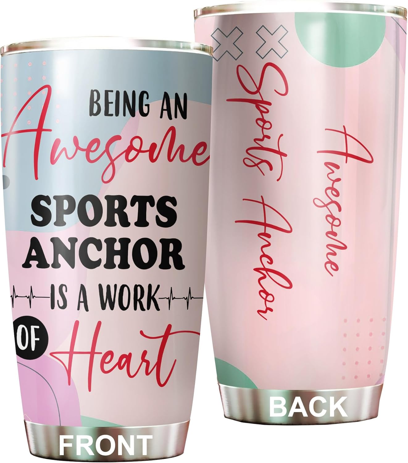 Awesome Sports Anchor Tumbler Stainless Steel 20oz, Funny Sports Anchor Gifts Bulk For Birthday Christmas, Sports Anchor Gifts For Men Women Office Coworker Driking Coffee Cup Humor