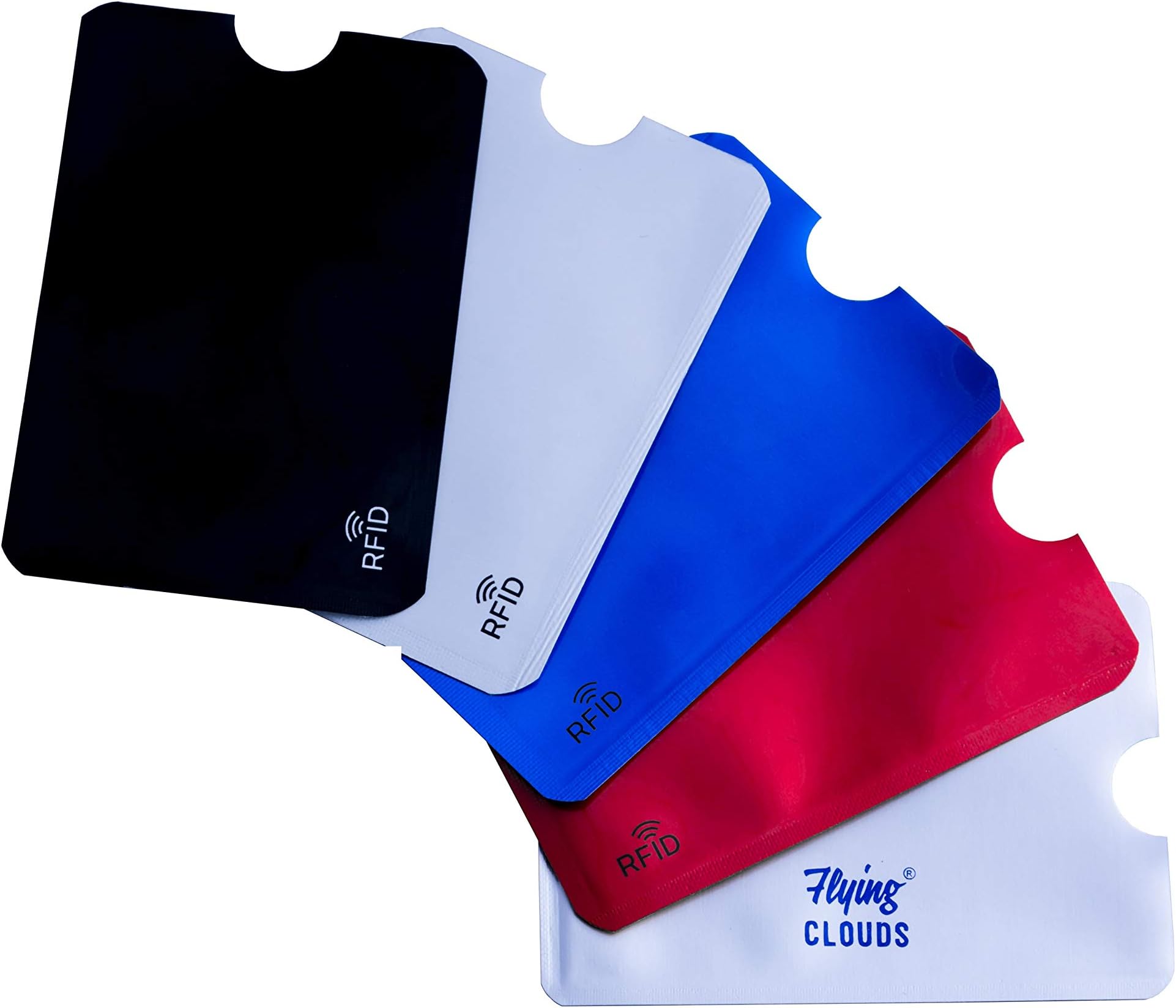 - Multicolored Aluminium Foil Unisex Card Sleeve (colored) (Pack of 5)