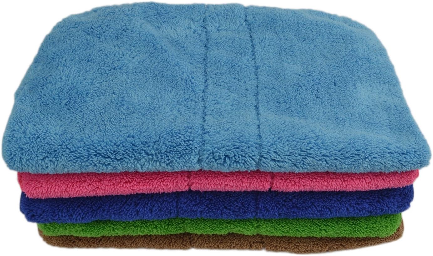 Multipurpose Highly Absorbent Washcloths Kitchen Bath Hands Towels Cars Wash Towels (12, Coffee)
