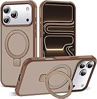Vista 50 de Funda de grado militar compatible con iPhone 14 Plus de 6.7 pulgadas, con soporte magnético invisible tipo anillo, compatible con MagSafe y gran