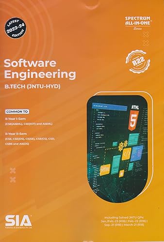 Software Engineering B.Tech Jntu-Hyd II-Year I-Sem &amp; II-Sem Common To (CSE(AI &amp; ML), CSE(IOT) And AI &amp; ML) Latest 2023-24 Edition