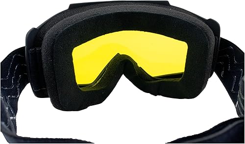 Miniatura 9 de Birdz Skullbird - Gafas protectoras acolchadas para motocicleta ATV, color negro, con cubrebocas