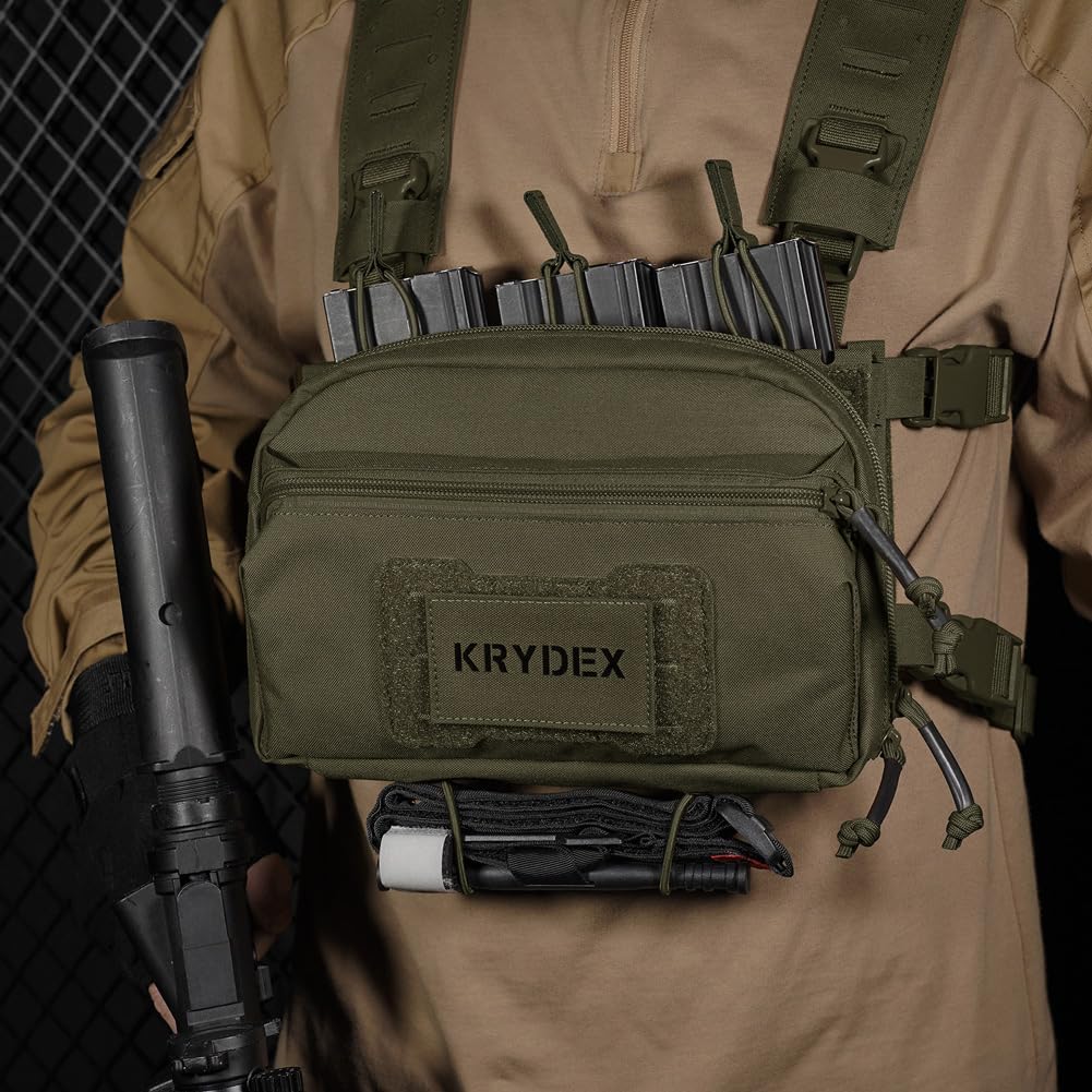 KRYDEX Tactical Admin Pouch with Molle GP Pouch Modular Pouch Utility Fanny Pack for Vest and Chest Rig - Image 7
