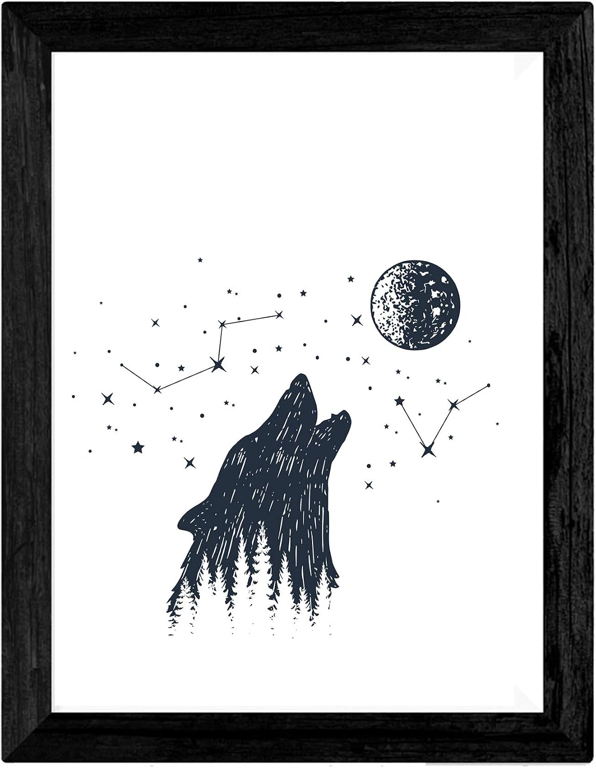 Nacnic Set of 4 prints of Wild Forest. Beautiful nature designs in nordic style. Wall decoration for your home office or shop. A4 - Image 3