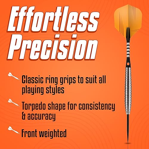 Miniatura 2 de Shot! Dardos Zen Dojo - Juego de dardos de punta de acero con peso frontal, 80% barriles de tungsteno