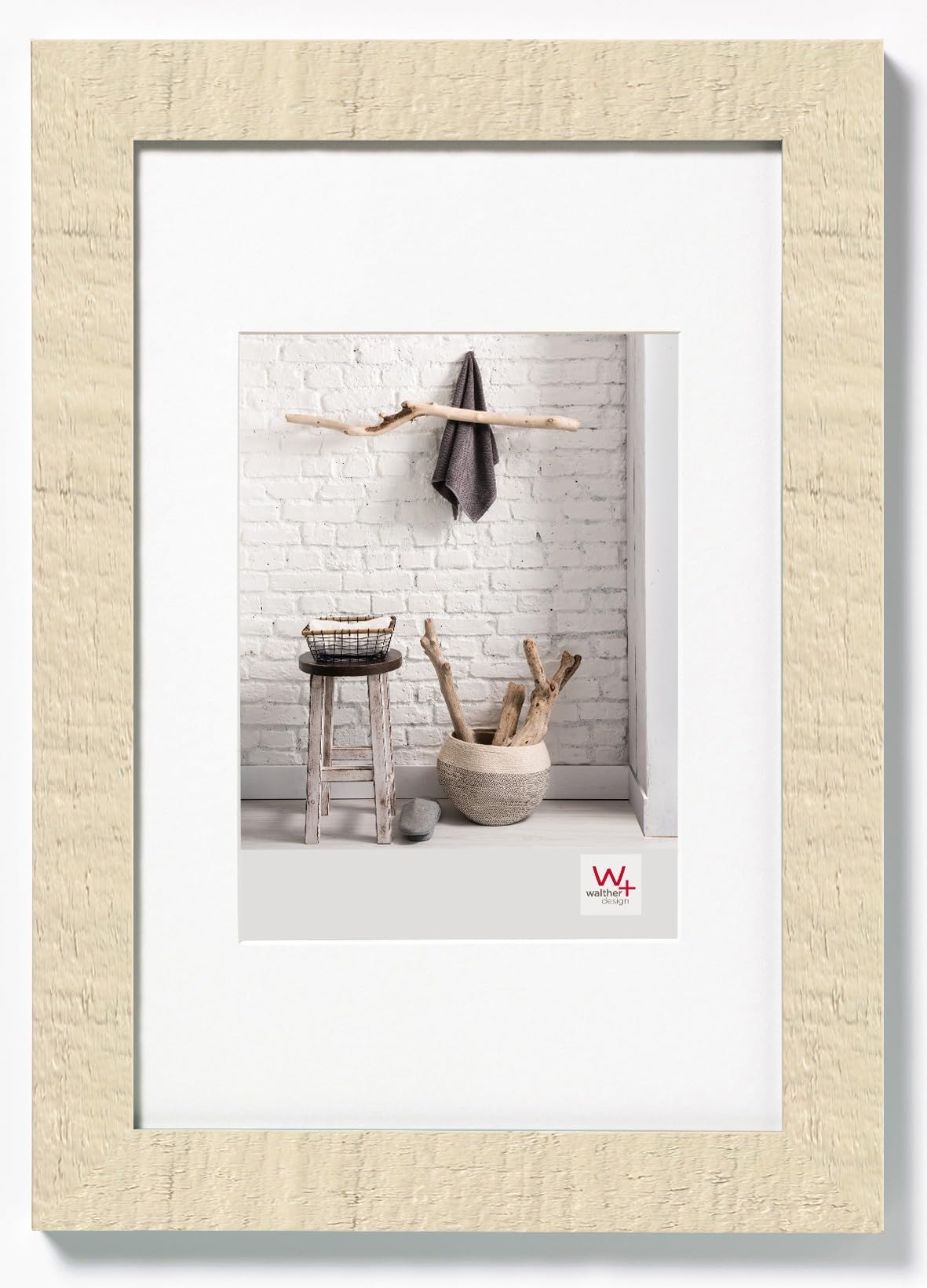 walther design Design HO318W Home Holzrahmen, 13x18 cm, cremeweiß