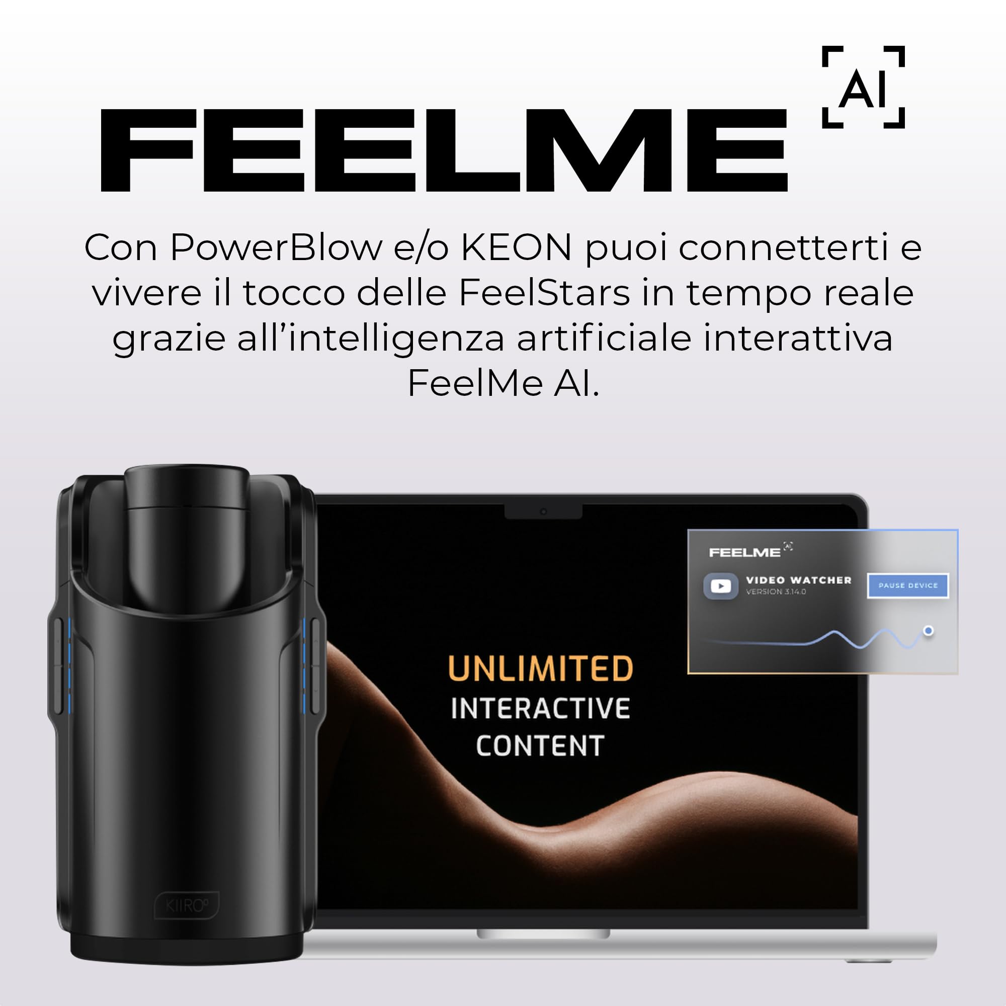 KIIROO Keon Masturbatore Uomo Automatico, Masturbatore Automatico