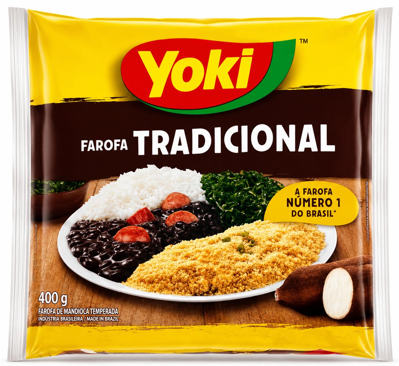 YOKI Farofa de Mandioca Temperada 400g