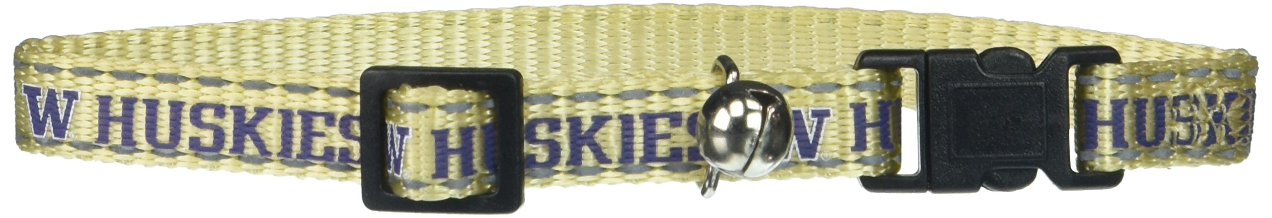 Pet Goods ManufacturingNCAA Washington Huskies Cat Collar, 3/8 x 8-12"