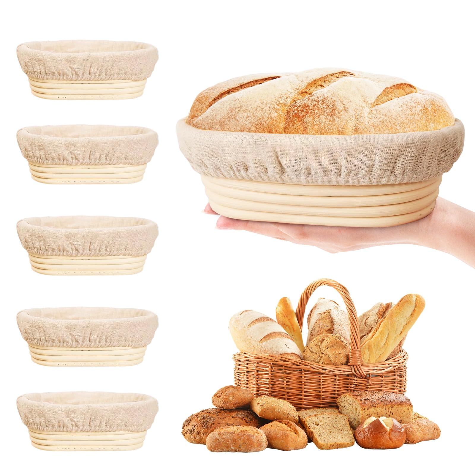 lot de 6 paniers de levain