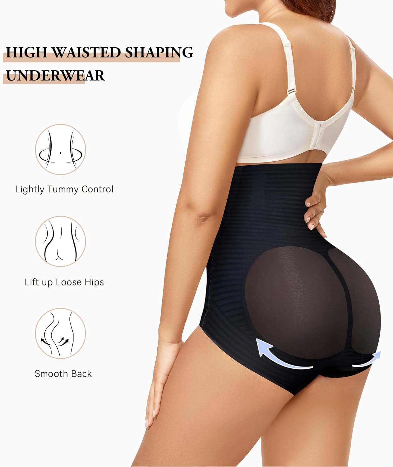 Tummy Control Shapewear Panties for Women High Waisted Body Shaper Shapewear Underwear Panty Girdle - Image 4