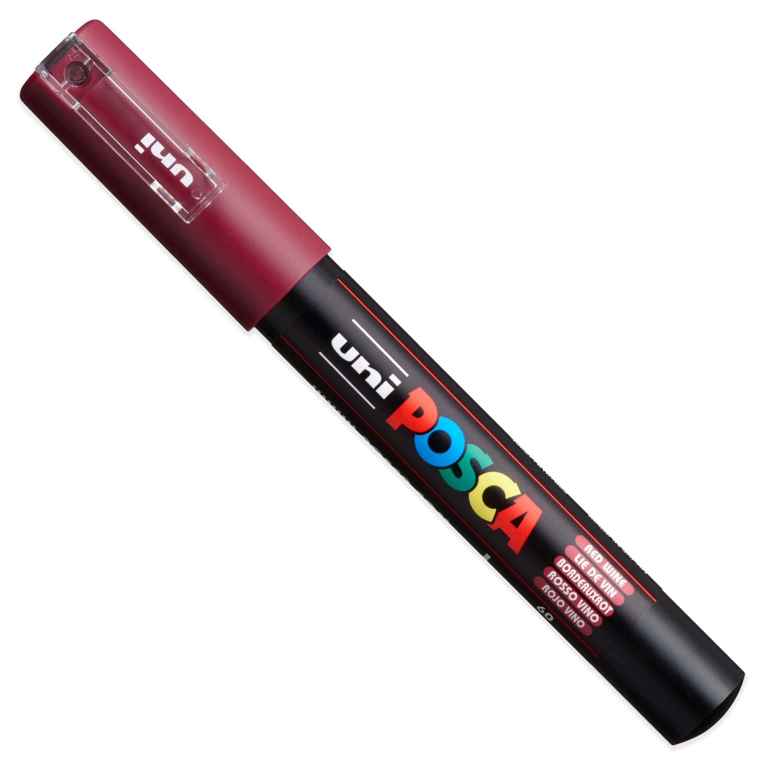 Posca - PC-1M Lot de 8 marqueurs de peinture artistique dans une pochette en plastique (tons de Noël)