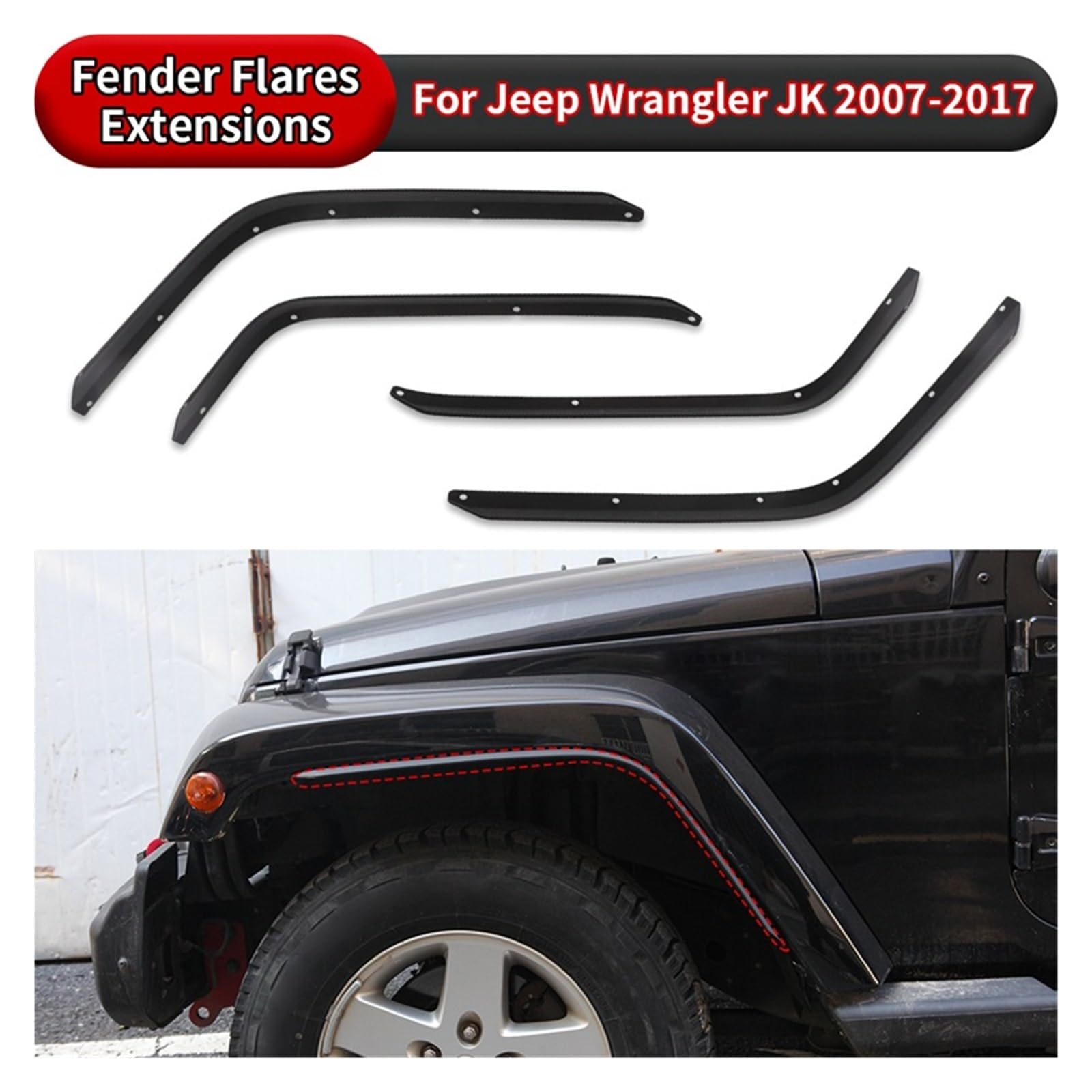 Witamy w naszym sklepie z akcesoriami samochodowymi, przednimi i tylnymi, przedłużkami do włosów, kompatybilny z Jeep Wrangler JK 2007, 2008, 2009, 2010, 2011, 2012, 2013, 2014, 2015, 2016