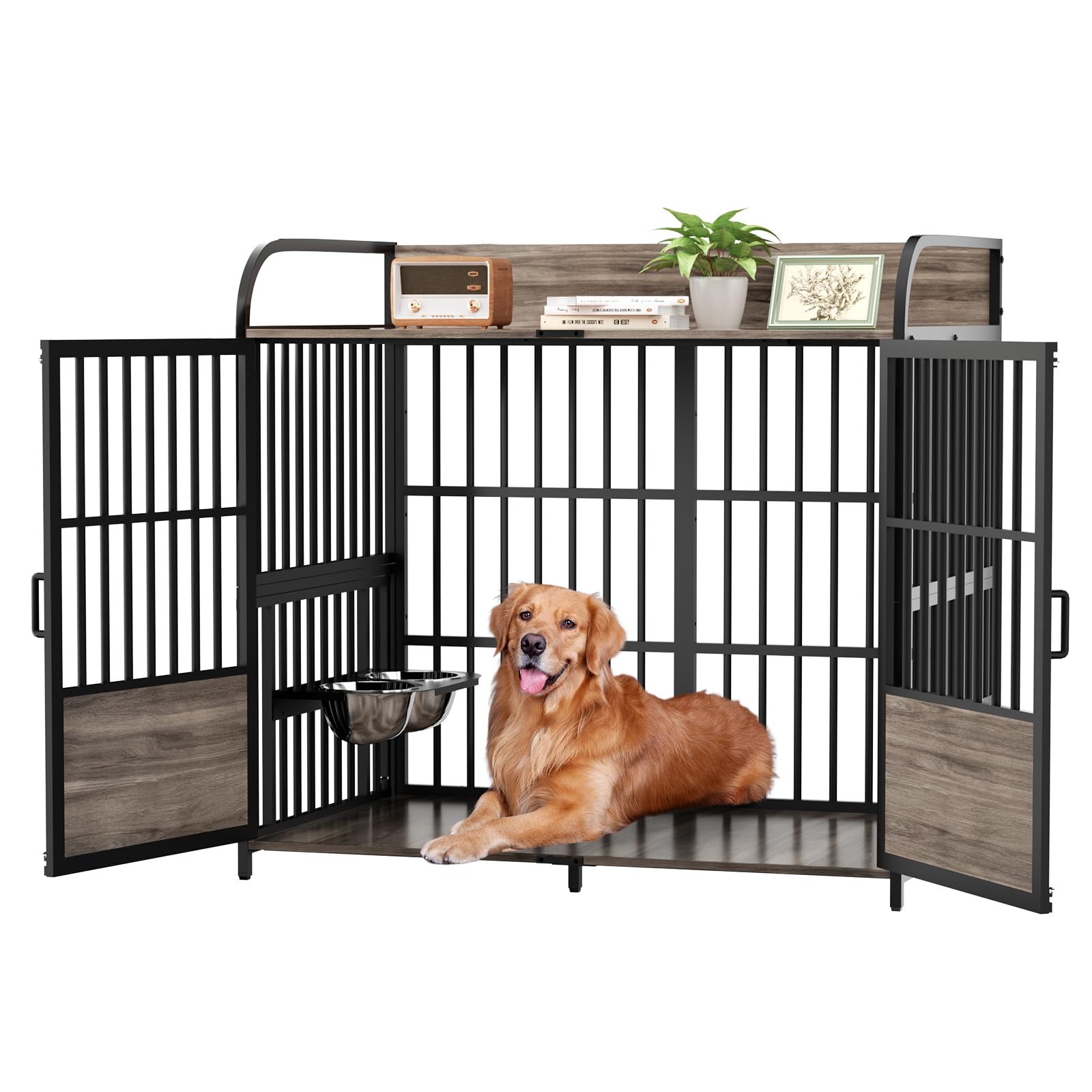 BEURUKU 48 Inch Large Dog Crate Furniture