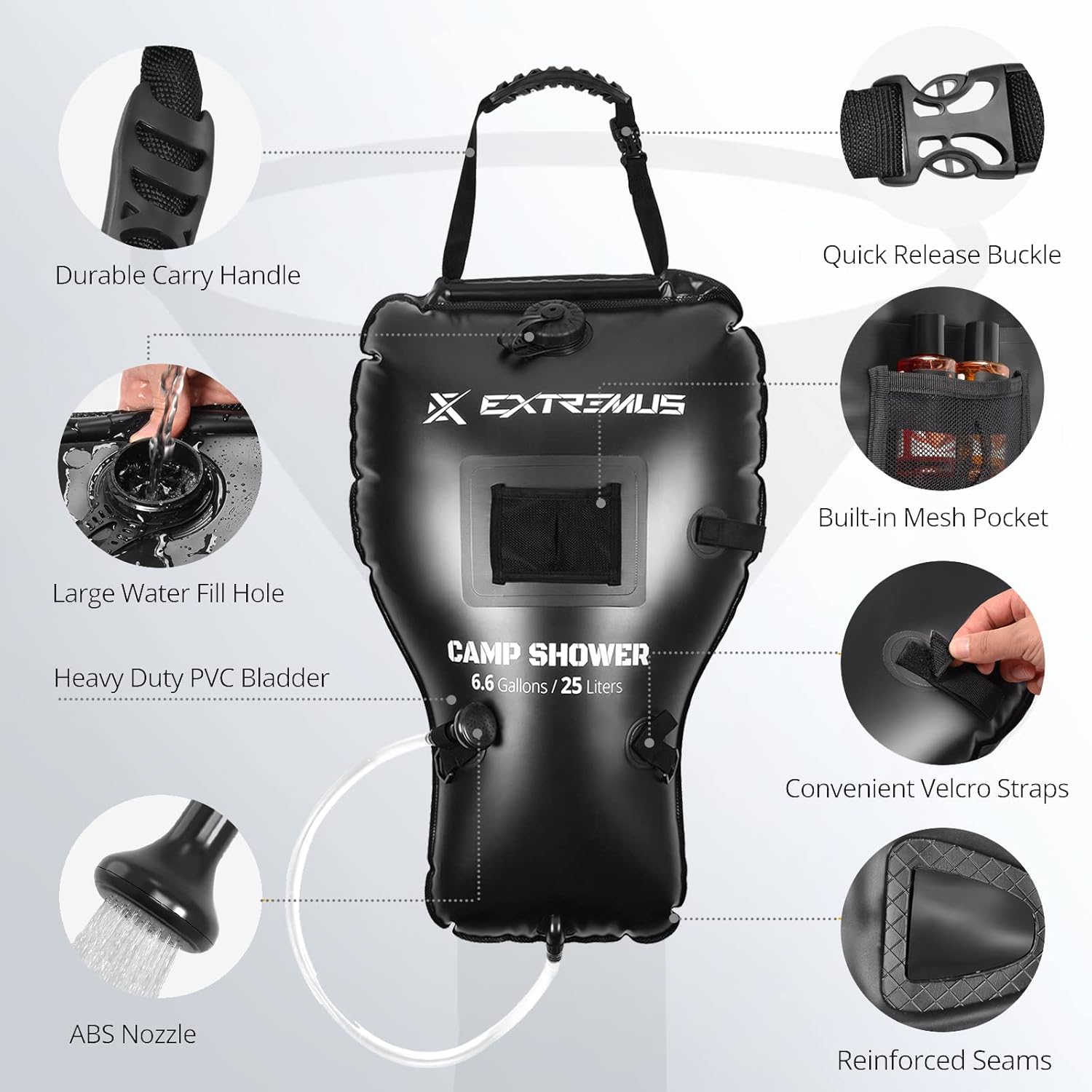 Extremus Rainbow Falls Camping Shower : Sports & Outdoors