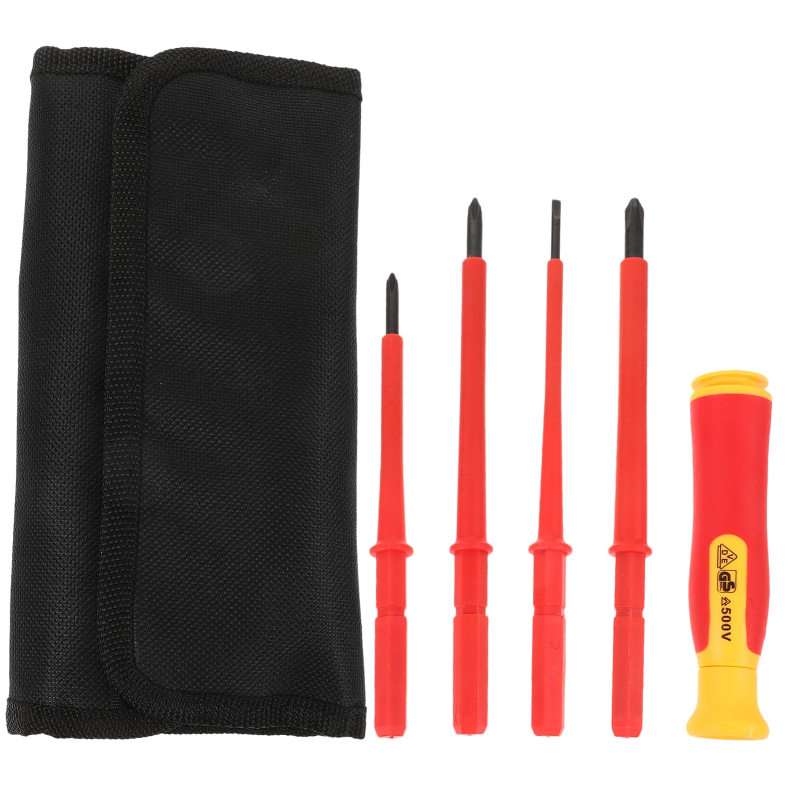 jojofuny 5sets Cacciaviti Isolati Per Elettricisti Kit Cacciaviti Portatile Per Riparazioni Elettriche e