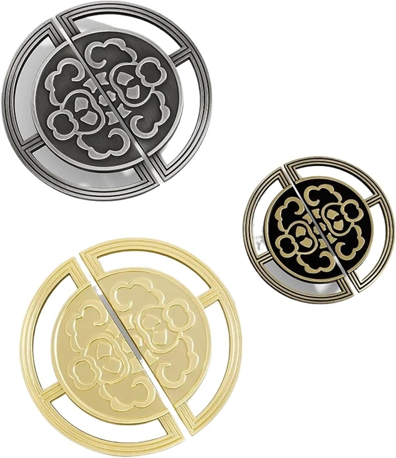 Semicircle Kitchen Cabinet Storage Door Handles Gold Dressers Drawer Closet Wardrobe Handle Furniture Handles Knobs Hardware A Pair(Ancient Iron-32mm)