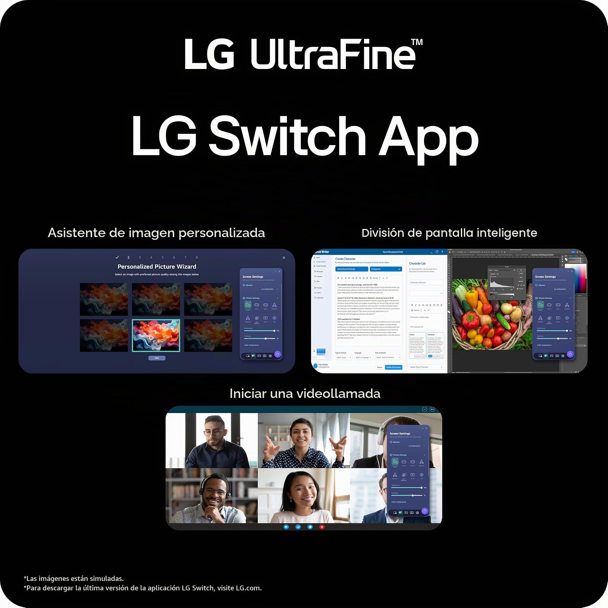 LG 40U990A-W Monitor Curvo Nano IPS de 40 Pulgadas, Ultrafino 5K2K WUHD (5120 x 2160), Thunderbolt 5, DisplayHDR 600, Potencia integrada, Altavoz, 120Hz, HDMI 2.1, DP 2.1, USB C, inclinación/Altura