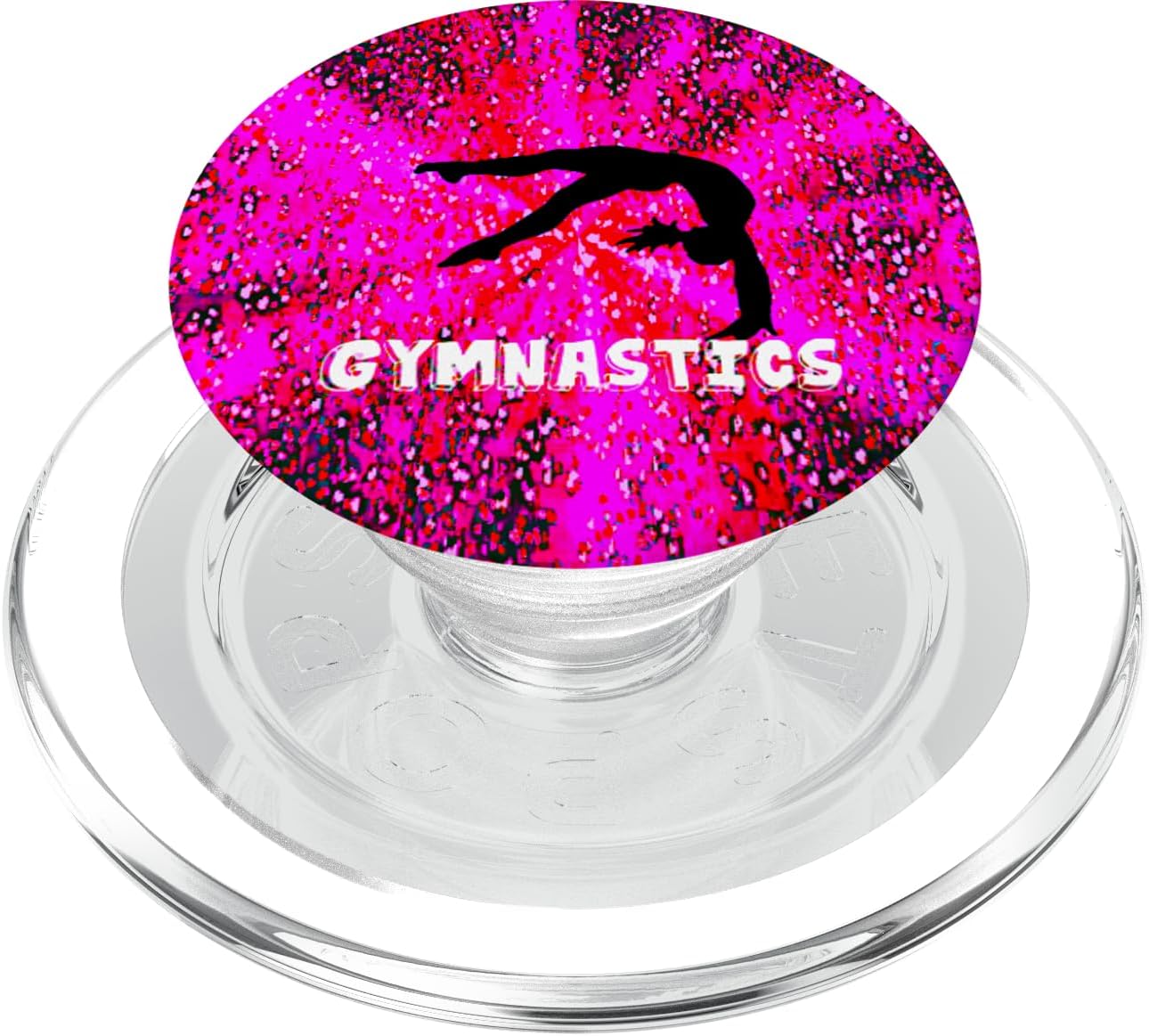 Gymnastics Girl Purple Blue Ombre Gymnast Gradient PopSockets MagSafe PopGrip for iPhone