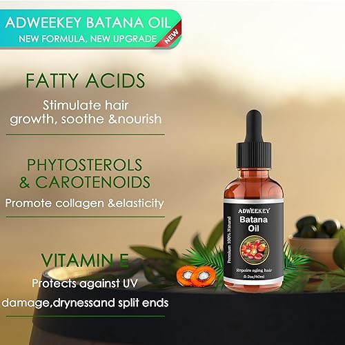 Miniatura 4 de Aceite de batana orgánico para el crecimiento del cabello, 100% puro, promueve el bienestar del cabello para hombres y mujeres, mejora el brillo del