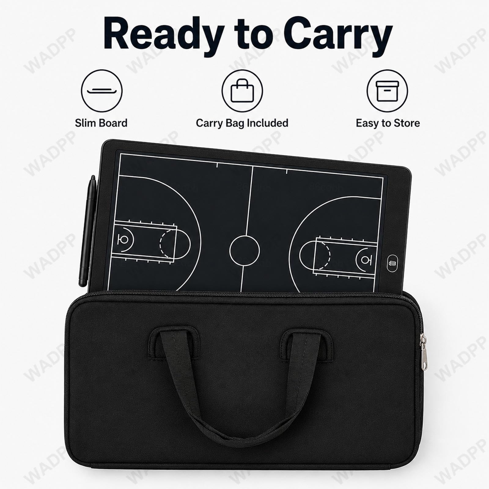 Pizarra Táctica Baloncesto Electrónica 16 Pulgadas, LCD Magnética